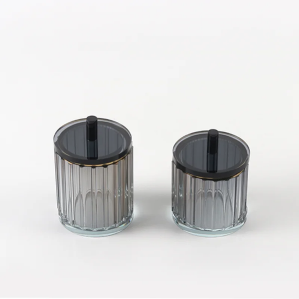 Ribbed Crystal jar set