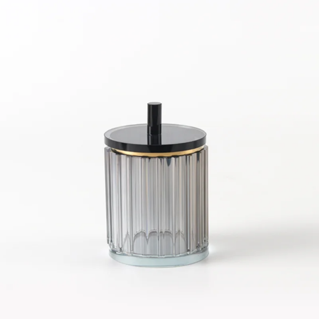 Ribbed Crystal jar set