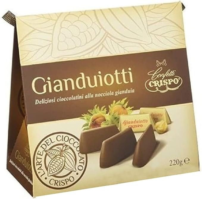 Gift box Crispo Gianduiotti Shopper 220g Box chocolates Gianduia