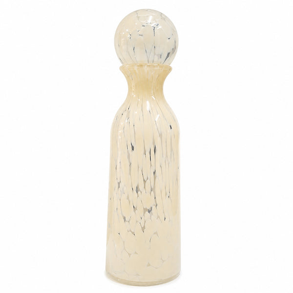 Beige Speckled Glass Jars