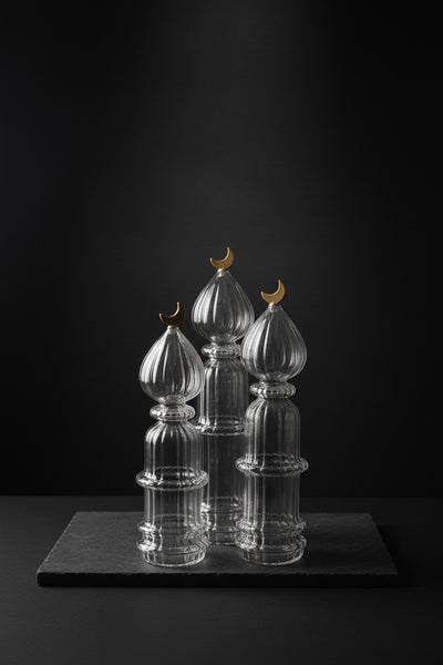 Al Mihrab Clear Crescent Object (Set of 3)