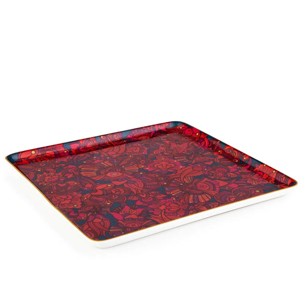 Kashmir Square Platter Large– 25 cm