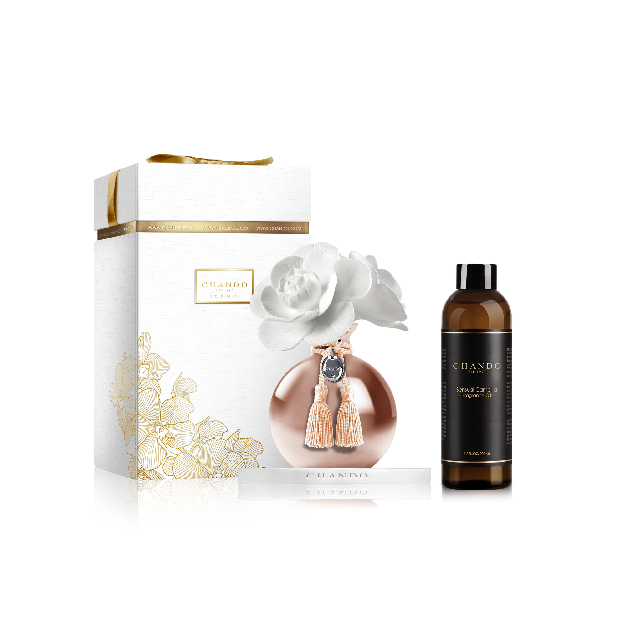 Chando Myst Rose Gold Camellia Aroma Diffuser
