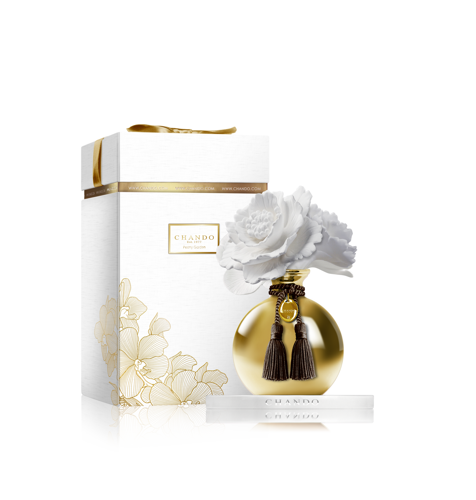 Chando Diffuser Chando Myst Showy Peony Gold Aroma Diffuser - Jasmine & Plumeria ...