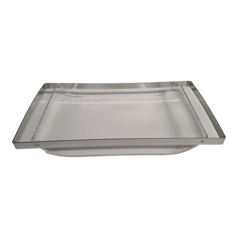 Trent acrylic & stainless steel tray