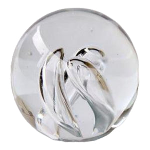 Clear bubble centre paper weight