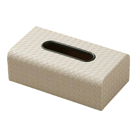 Woven tissue box