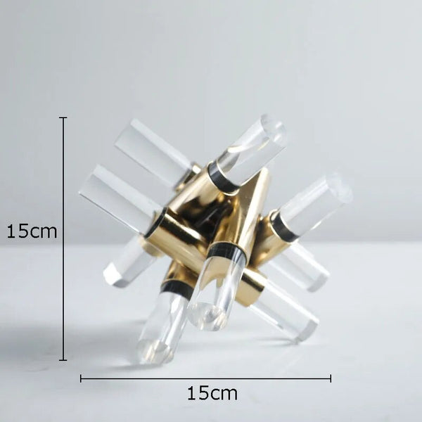 Golden criss cross object