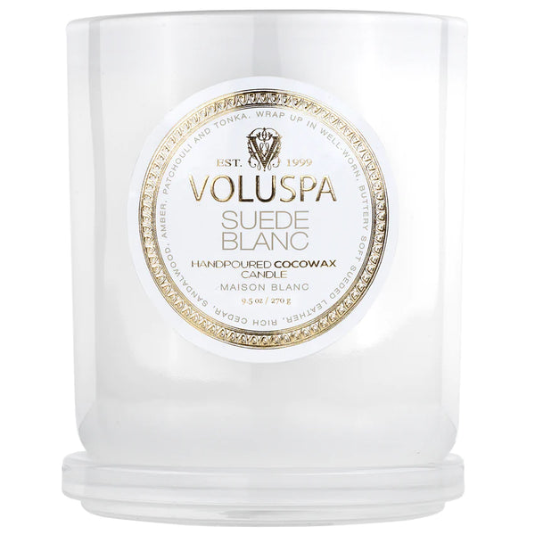 Voluspa Suede Blanc Classic candle