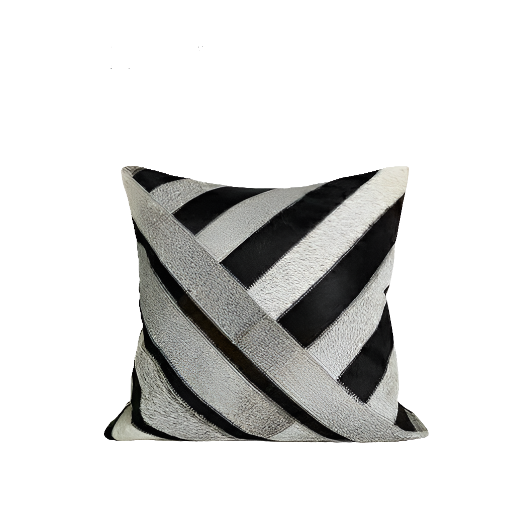 Cowhide cushion cover
