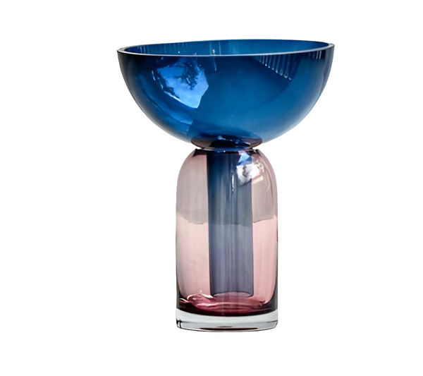 Bi-colour glass vase