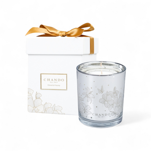 Chando Oriental Peony Scented Candle.