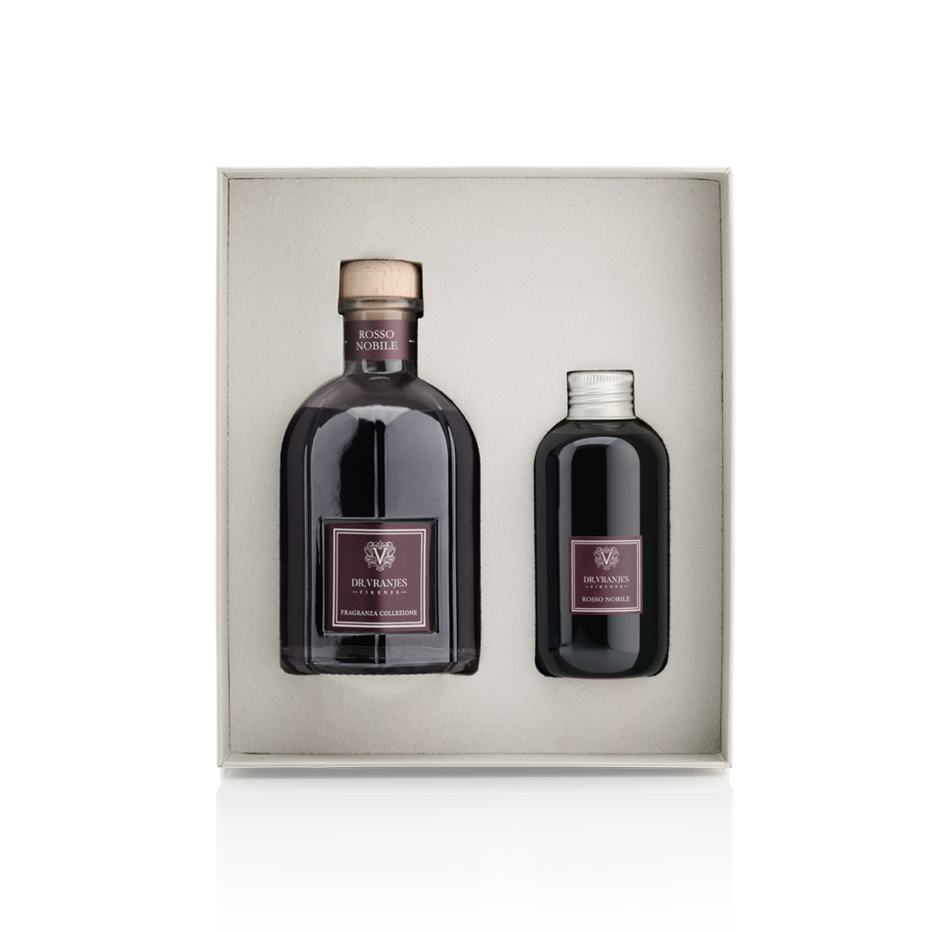 DR Vranjes Rosso Nobile diffuser and refill giftset