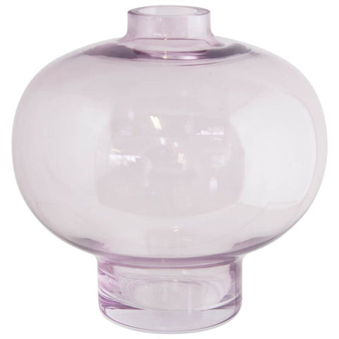 Violet round vase