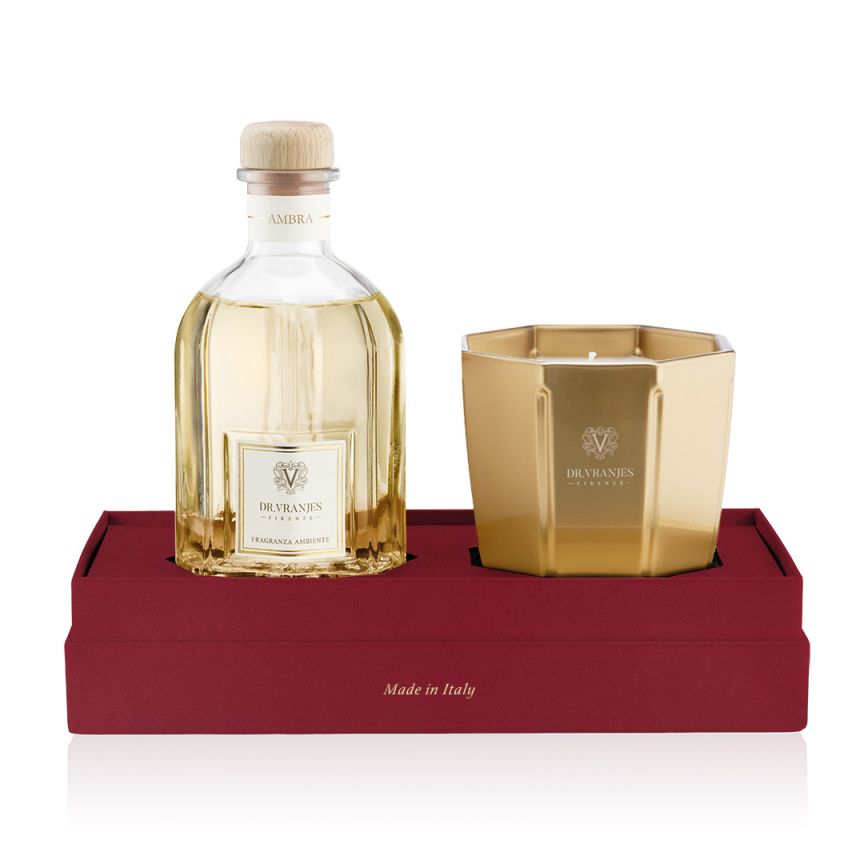 Dr Vranjes candle and diffuser giftset - Oud - HOUSE D'LUXE